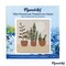 Figured'Art Mini Paint by Numbers Kit for Adults with Frame Three plant pots Small format 8"x8" - Craft Art Painting DIY Canvas Already Stretched on a Wooden Frame